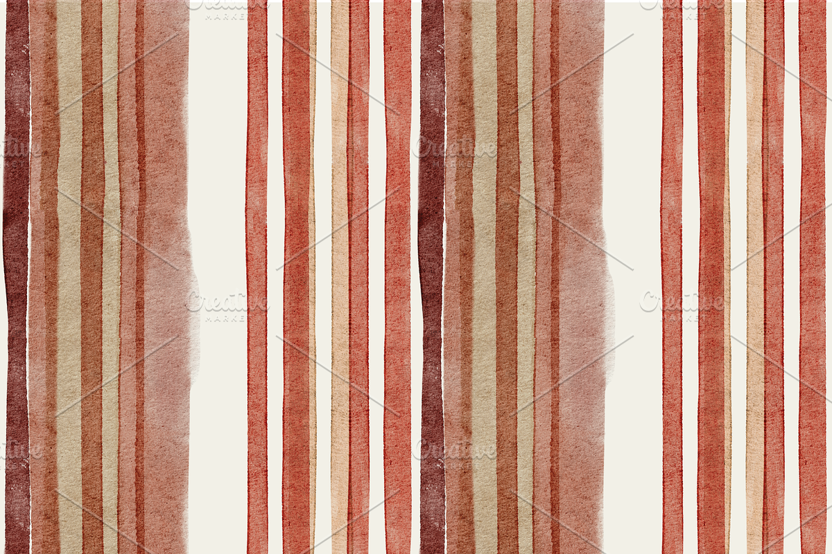 Stripes & Checks in Watercolour., a Pattern Graphic by Maria Budarkiewicz (Photo 4 of 8)