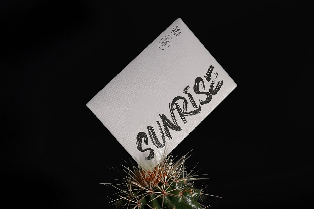 Kirens - Modern Handbrush Font, a Handwritten Font by limitype (Photo 4 of 10)