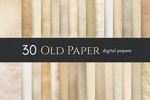 30 Old Textures, Vintage Papers