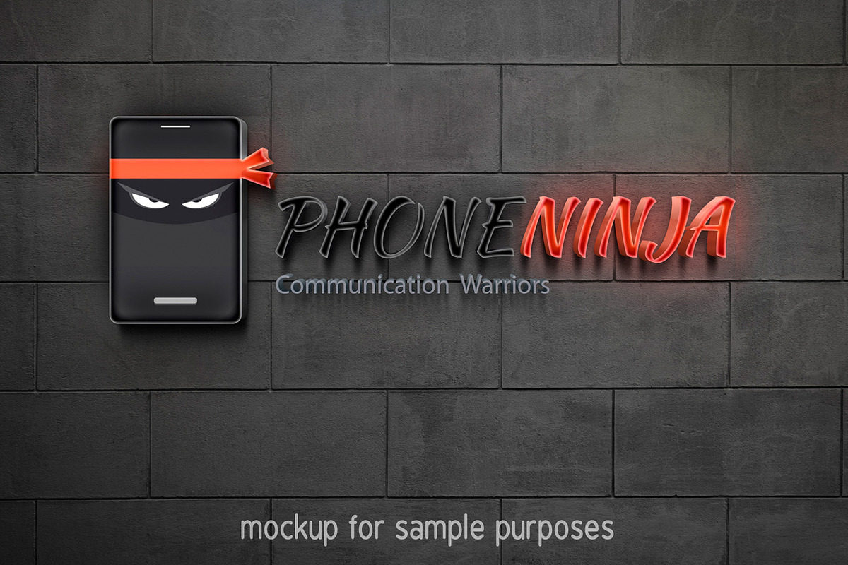 Phone Ninja Logo, a Branding & Logo Template by Sargatal (Photo 4 of 4)