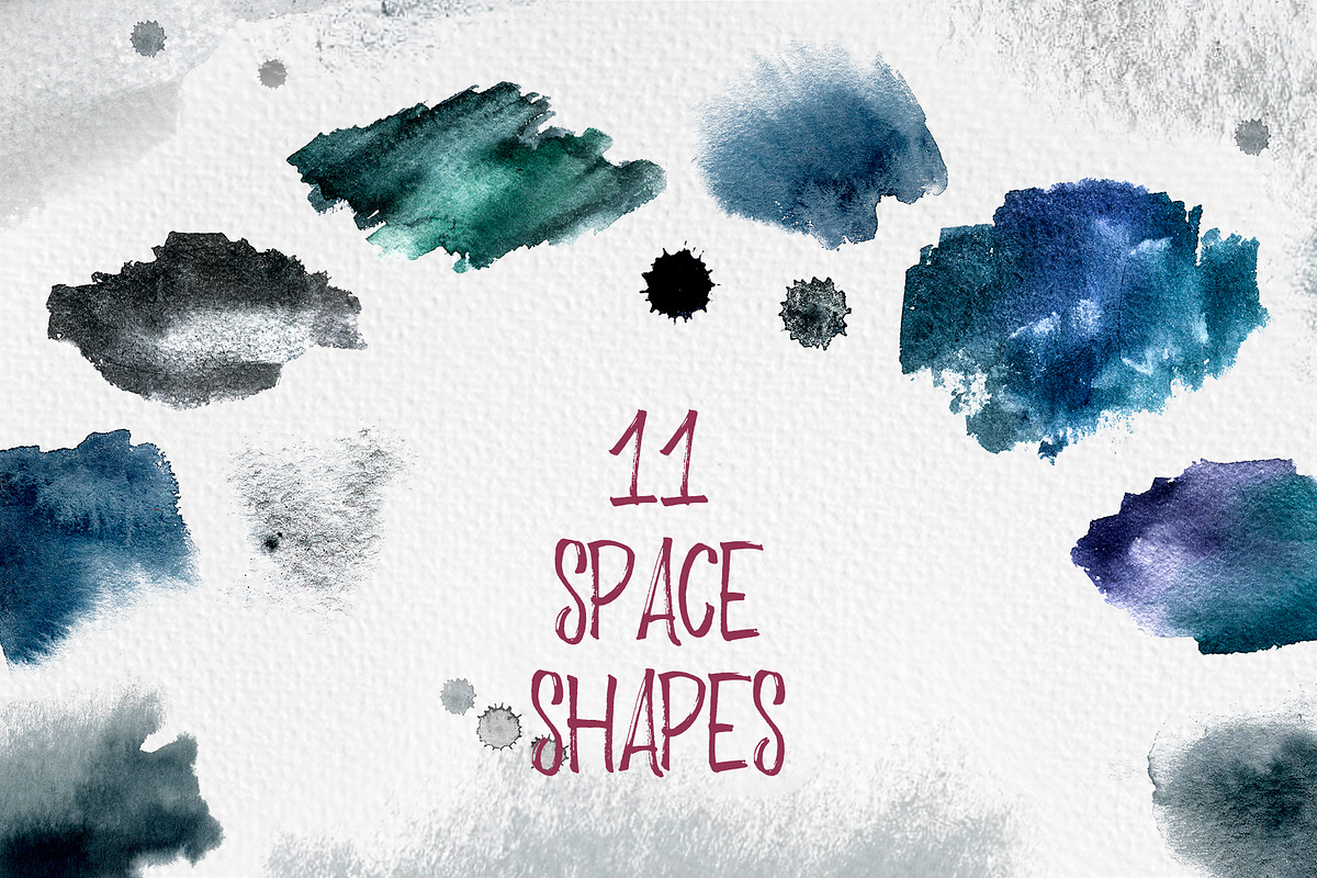Space Travel - watercolor collection, a Texture Illustration by Alina Sh (Photo 8 of 11)