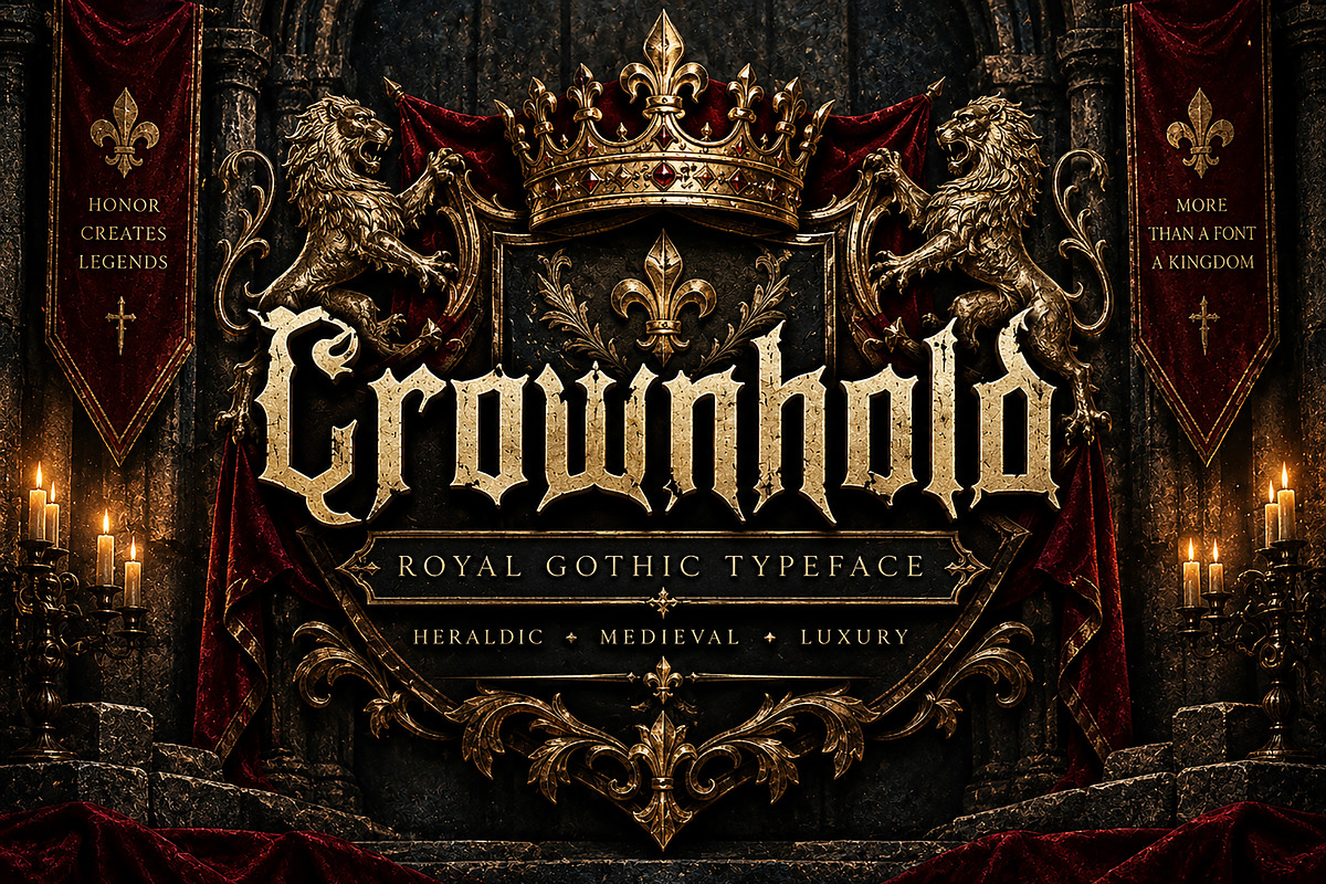 Crownhold Gothic, a Blackletter Font by Wow Magic (Photo 4 of 5)
