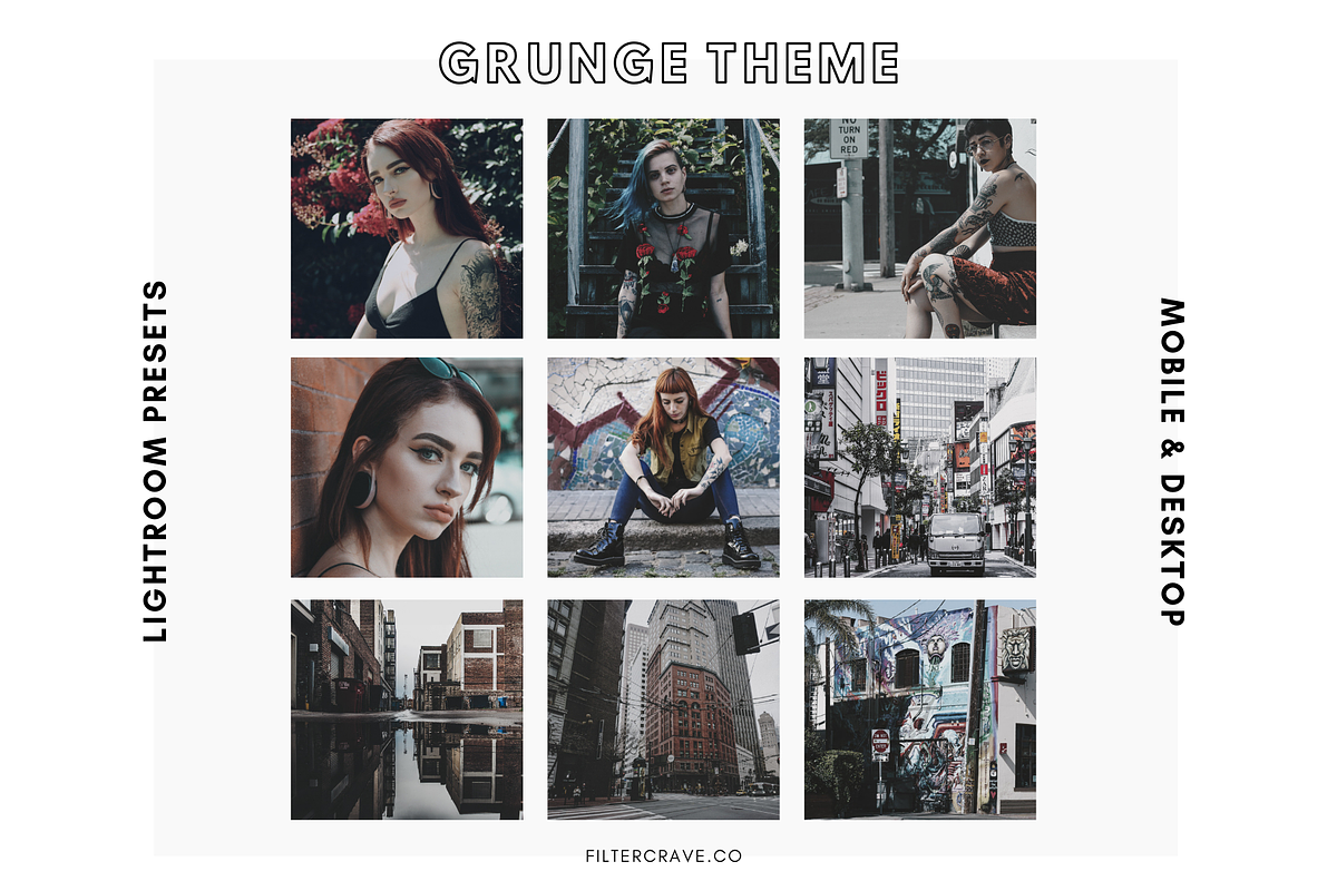 Grunge Lightroom Presets Instagram, an Action Add-On by Filtercrave (Photo 2 of 9)