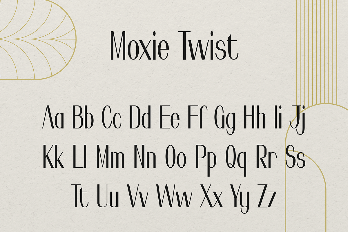 Moxie Twist - 1930s Typeface, a Sans Serif Font by HipFonts (Photo 9 of 12)