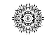 Ornamental Black White Mandala Pack, a Decorative Illustration by NJ Himel (Thumbnail 38 of 103)