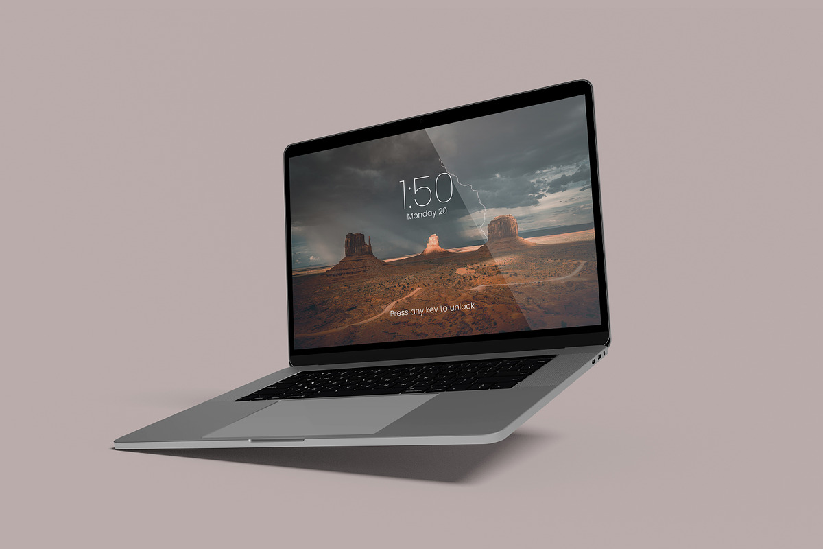 MacBook Pro Display Mockup, an iPhone Mockup by bimockup (Photo 6 of 13)