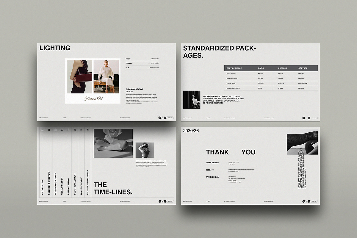 Aura Mood & Brief Template | Canva, a Presentation Template by TemplateFolio-Shop (Photo 9 of 13)