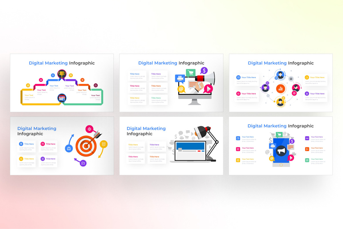 Digital Marketing PowerPoint - Infographic Template