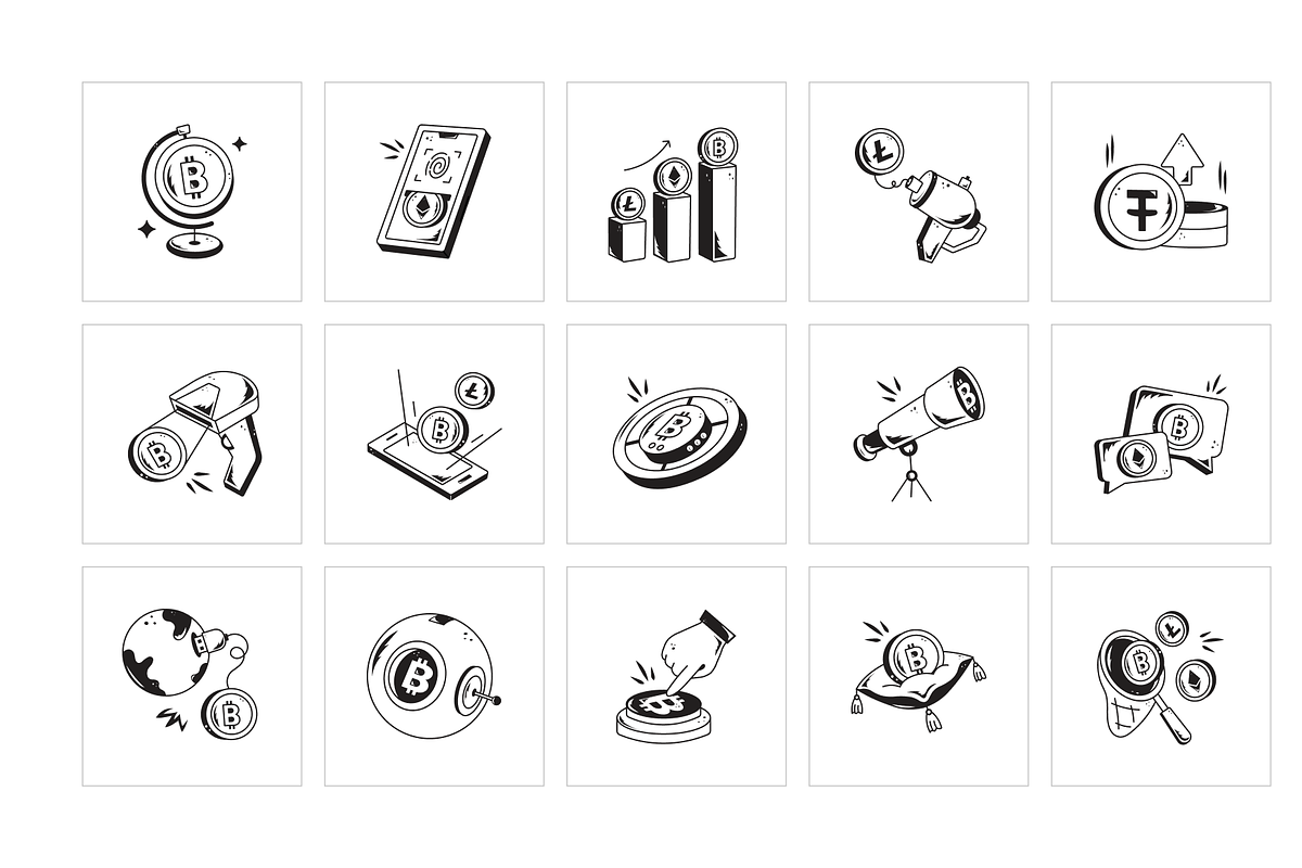 Animated Blockchain and Crypto Icons, a Solid Icon by Prosymbols (Photo 6 of 7)