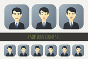 Emotions Icons Set, an Icon by Alex Serada (Thumbnail 3 of 5)