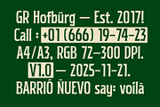 GR HOFBURG – Retro Industrial, a Sans Serif Font by Garisman Std (Thumbnail 7 of 11)