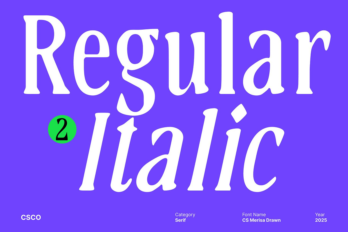 CS Merisa Drawn, a Serif Font by Craft Supply Co. (Photo 2 of 8)