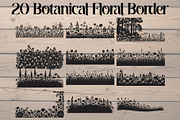 Botanical Floral Border, an Object Graphic by Creativeshirt (Thumbnail 1 of 20)