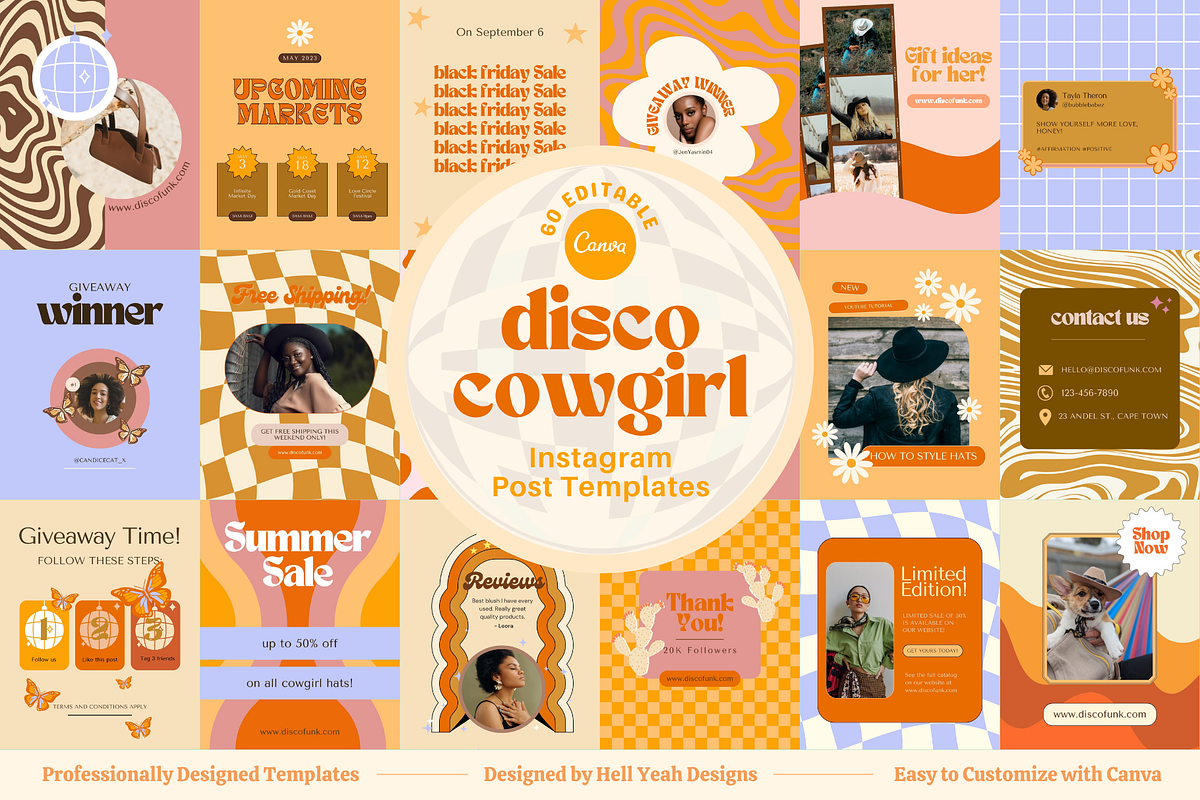 Disco Instagram Post Templates