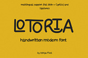 LOTORIA fun & cute, handwritten font, a Handwritten Font by Ashiya Pixel (Thumbnail 8 of 10)