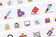 Office Supplies Icons, a Duotone Icon by Brickclay (Thumbnail 5 of 9)