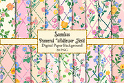 Diamond Wildflower Floral Pattern, a Texture Illustration by Dream Creation (Thumbnail 1 of 6)