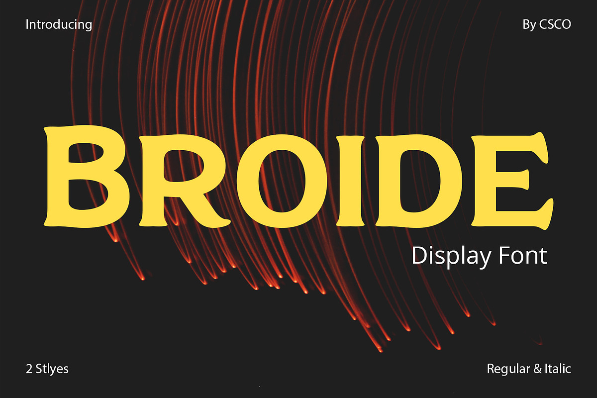 Broide – Display Serif, a Serif Font by Craft Supply Co. (Photo 1 of 8)