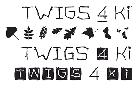FONT | TWIGS 4 kids, a Serif Font by Typo Graphic Design