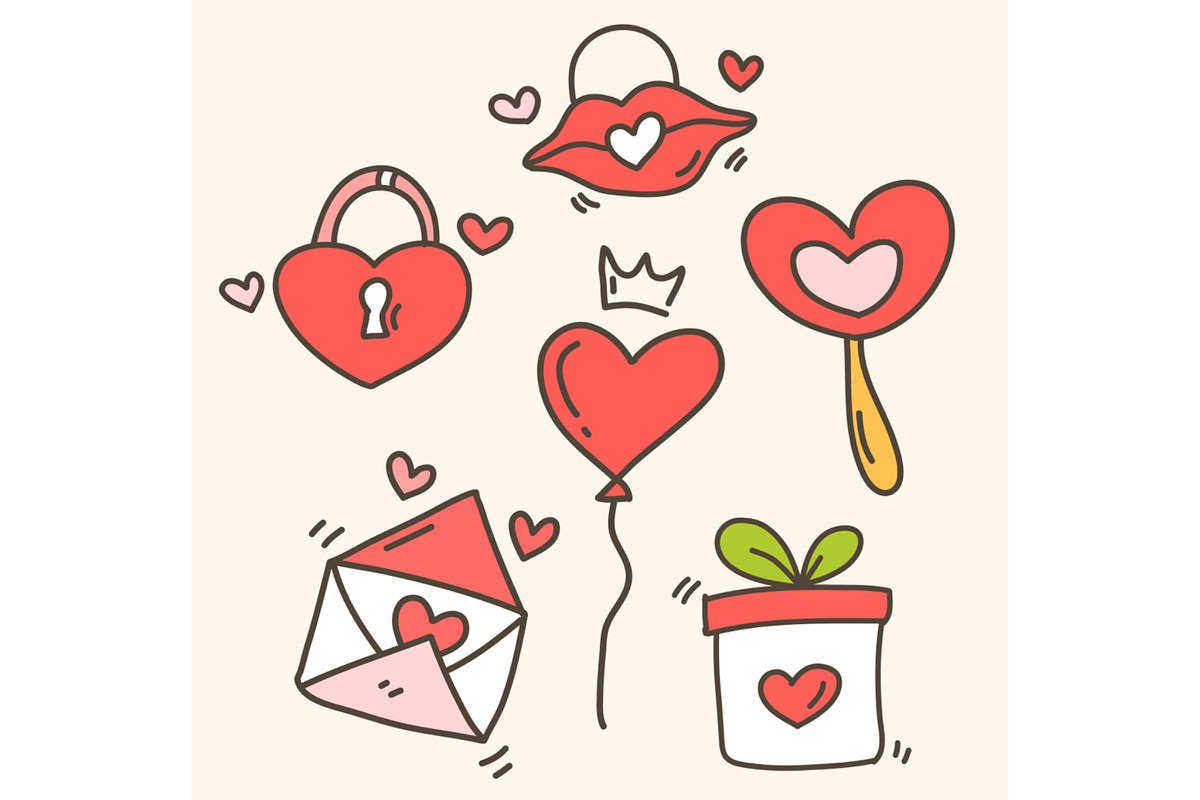 Valentines day event doodle style, an Object Illustration by foxndeer (Photo 4 of 4)