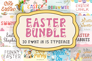 Easter Font Bundle, a Handwritten Font by Yoga Letter (Thumbnail 1 of 2)