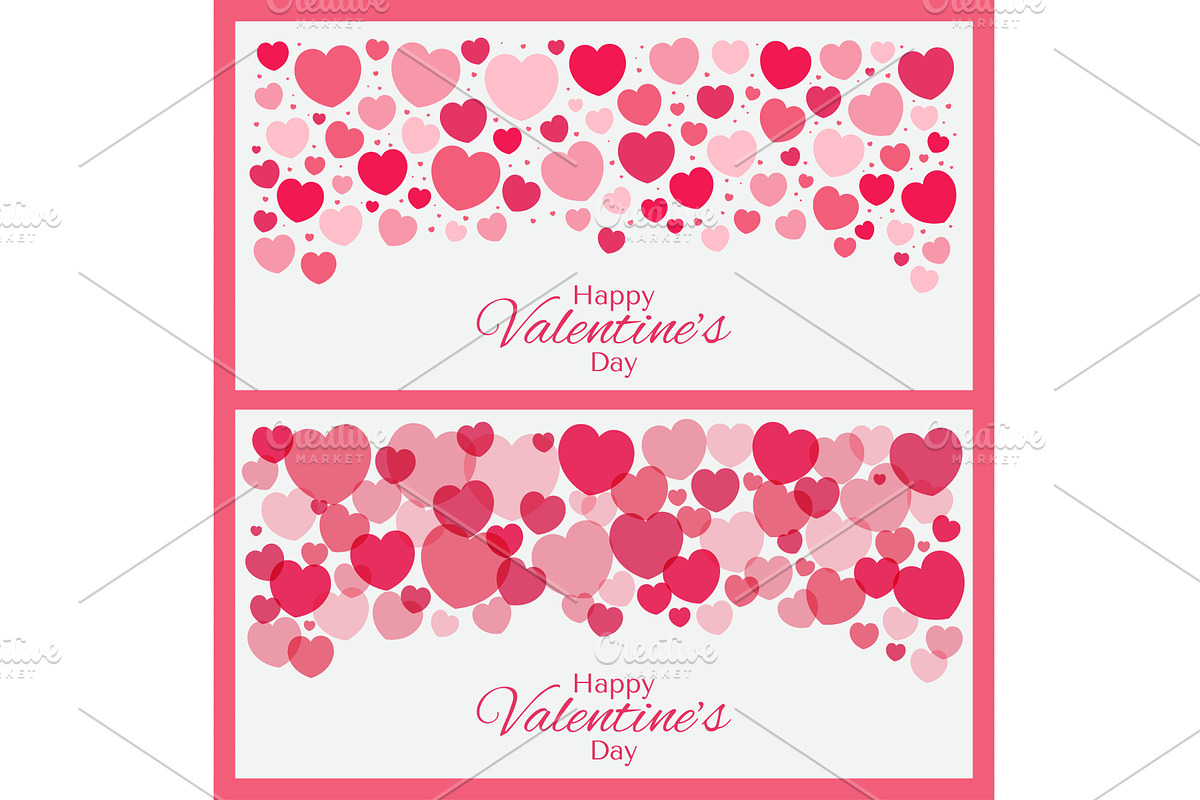 Valentines day red, pink hearts, a Background Graphic by sceptical cactus