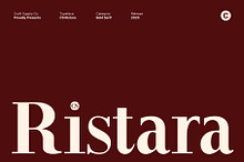 CS Ristara – Classic Serif Font