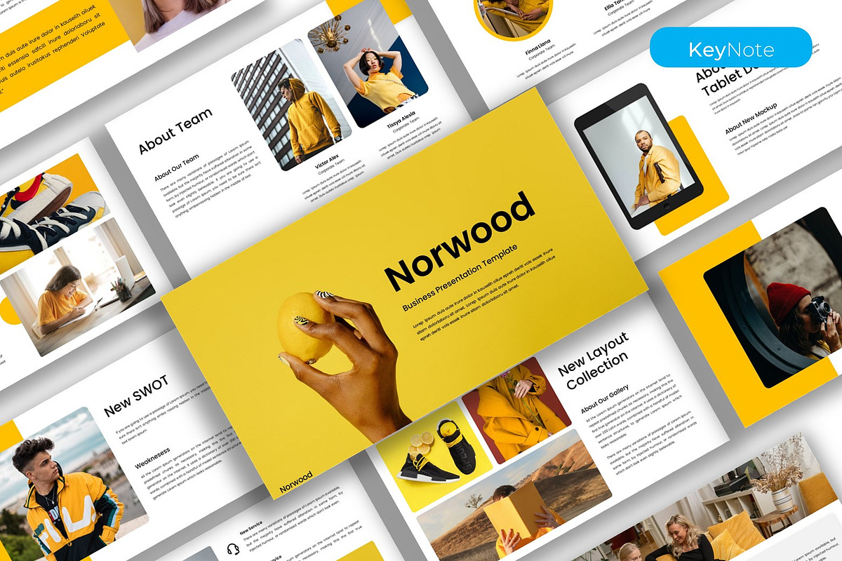 Norwood – Business Keynote Template, a Presentation Template by kreatifreya (Photo 1 of 5)