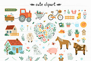 Farmhouse Illustrations & Patterns, an Animal Illustration by Redchocolate (Thumbnail 2 of 8)