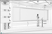 Virtual TV Studio News Set 1, an Architecture 3D Model by akerStudio (Thumbnail 27 of 57)
