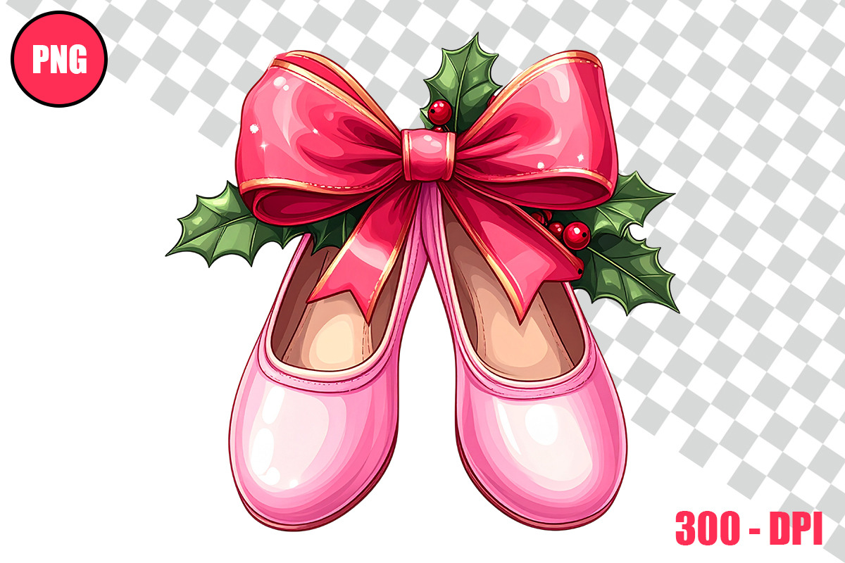Christmas Ballet Slippers Cliparts, a Person Illustration by taramija (Photo 6 of 26)