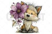 Spring Peeking Animals Clipart, an Illustration by Craft Nest (Thumbnail 12 of 12)
