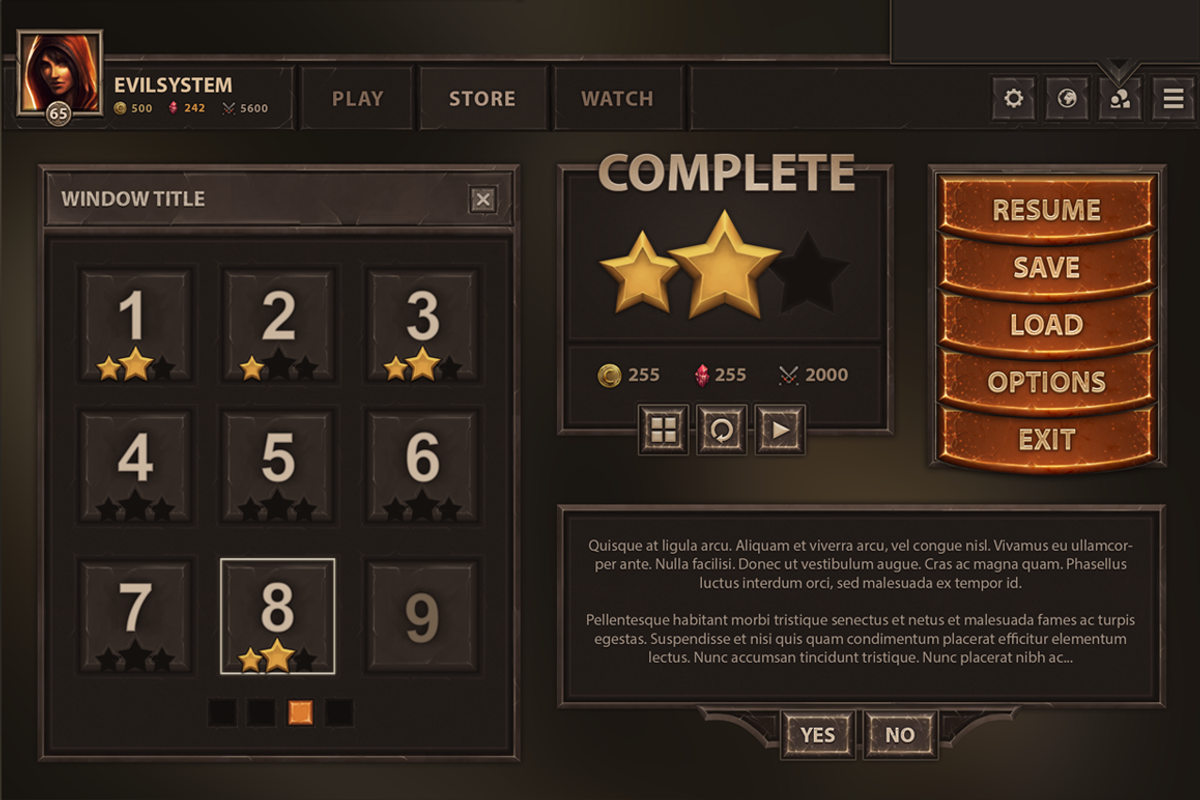 Burnblade UI, a Graphic by EvilSystem (Photo 11 of 11)