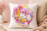 Dreamy Moon Cat Kawaii, an Animal Illustration by HyeRi (Thumbnail 5 of 6)