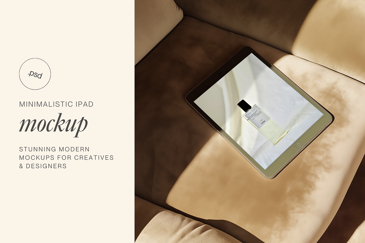 Golden iPad Mockup | Minimalistic, an iPad Mockup by The Ethical Agency (Photo 3 of 3)