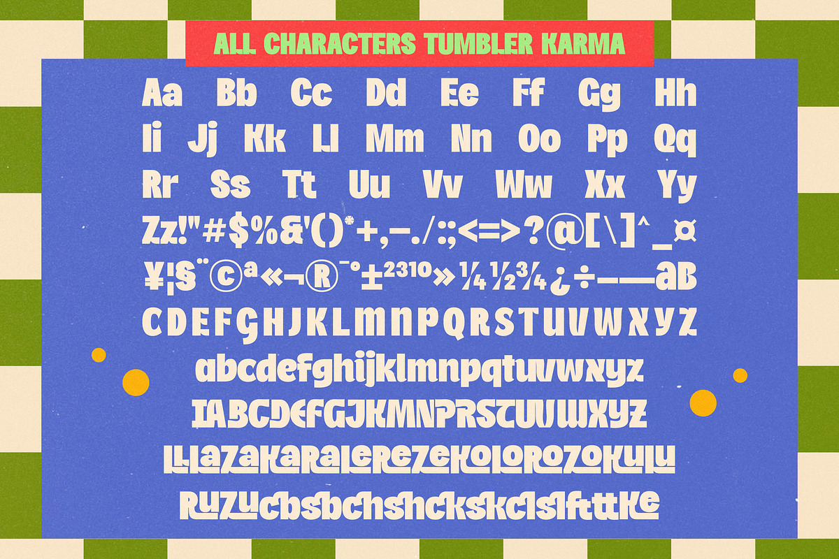 Tumbler Karma Retro Rounded Font, a Sans Serif Font by timelesstype.co (Photo 15 of 15)