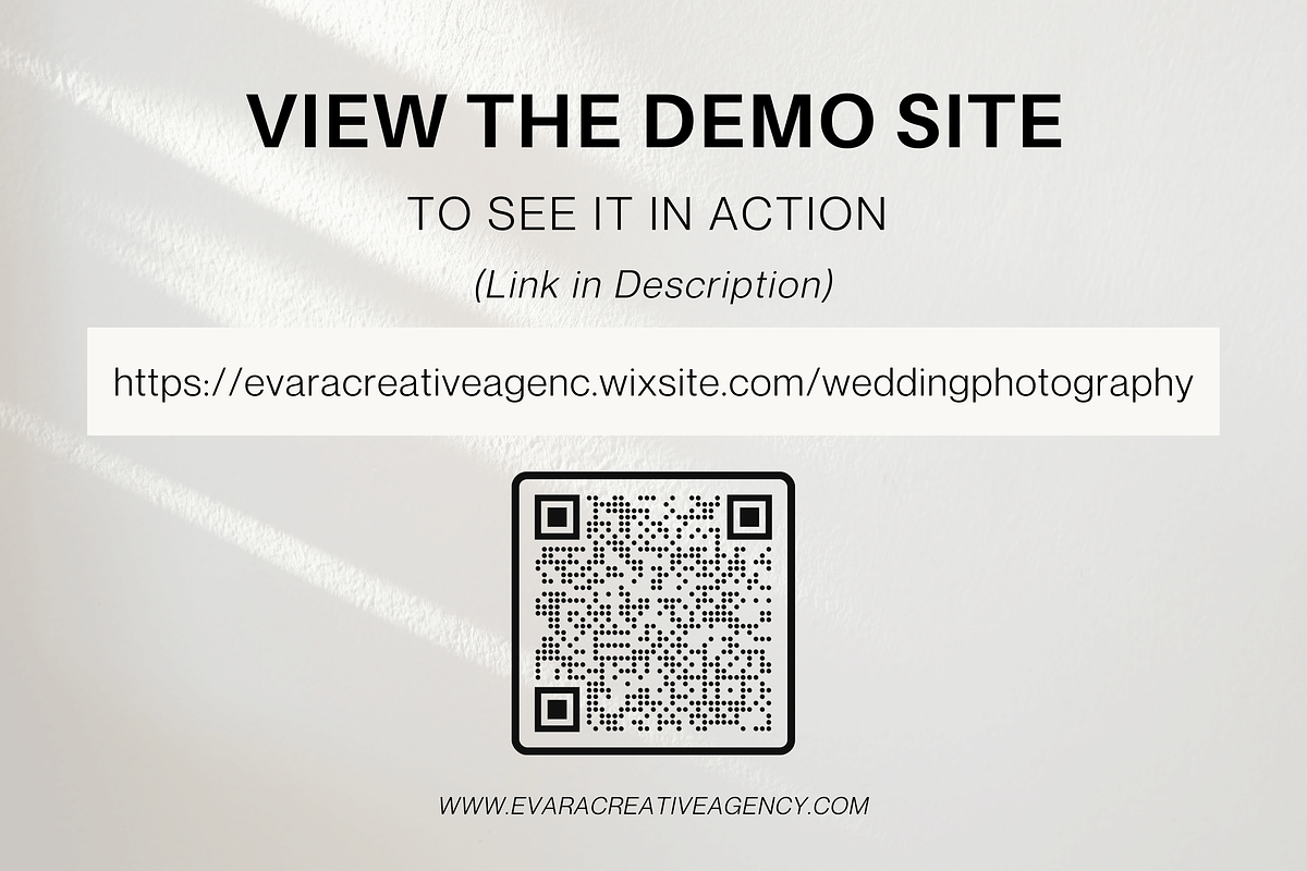 Wix Website Template - Photographer, a Wix Template by Evara Creative Agency (Photo 5 of 7)