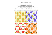 Fruity Seamless Pattern Set, a Food Illustration by Bielousova Art (Thumbnail 2 of 9)