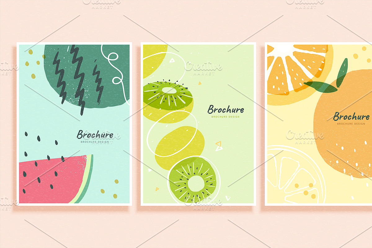 Cover template in fruit concept, a Brochure Template by TotallypicRF