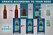 Beer Bottle Mockup, a Product Mockup by Bruno's Shop (Thumbnail 3 of 8)
