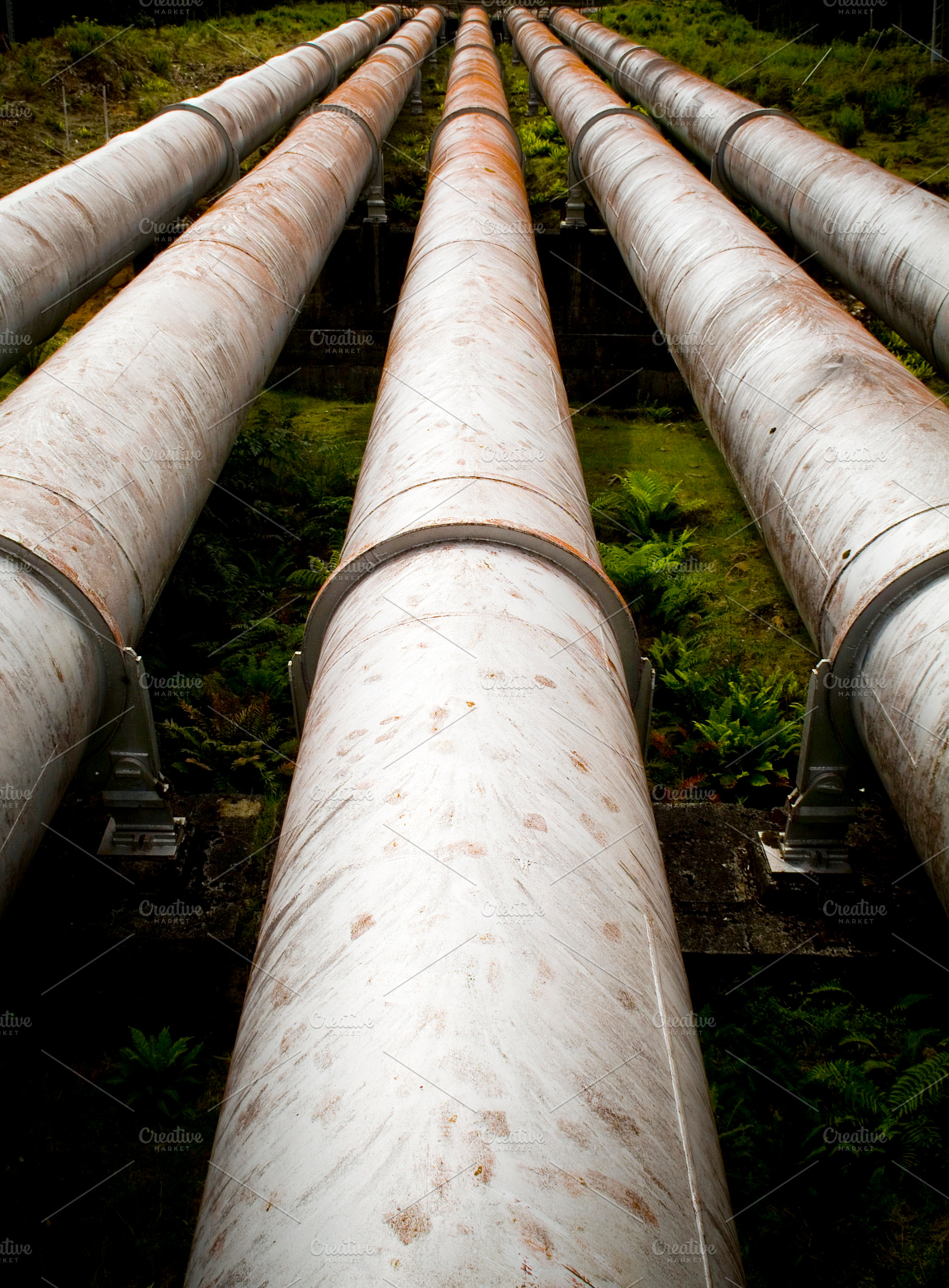 Huge Hydro Electricity Pipes, an Industrial Photo by THP Creative