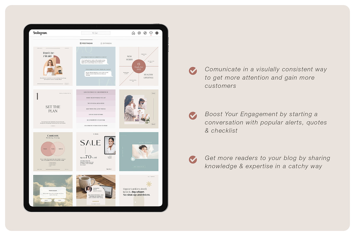 TAHOE Wellness Instagram Kit | CANVA, a Social Media Template by BlancaLab Studio (Photo 5 of 9)