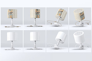 Table Lamp Mock-Up, a Product Mockup by DesignRushMarket