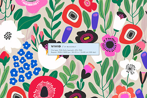 Abstract Floral Pattern And Graphics