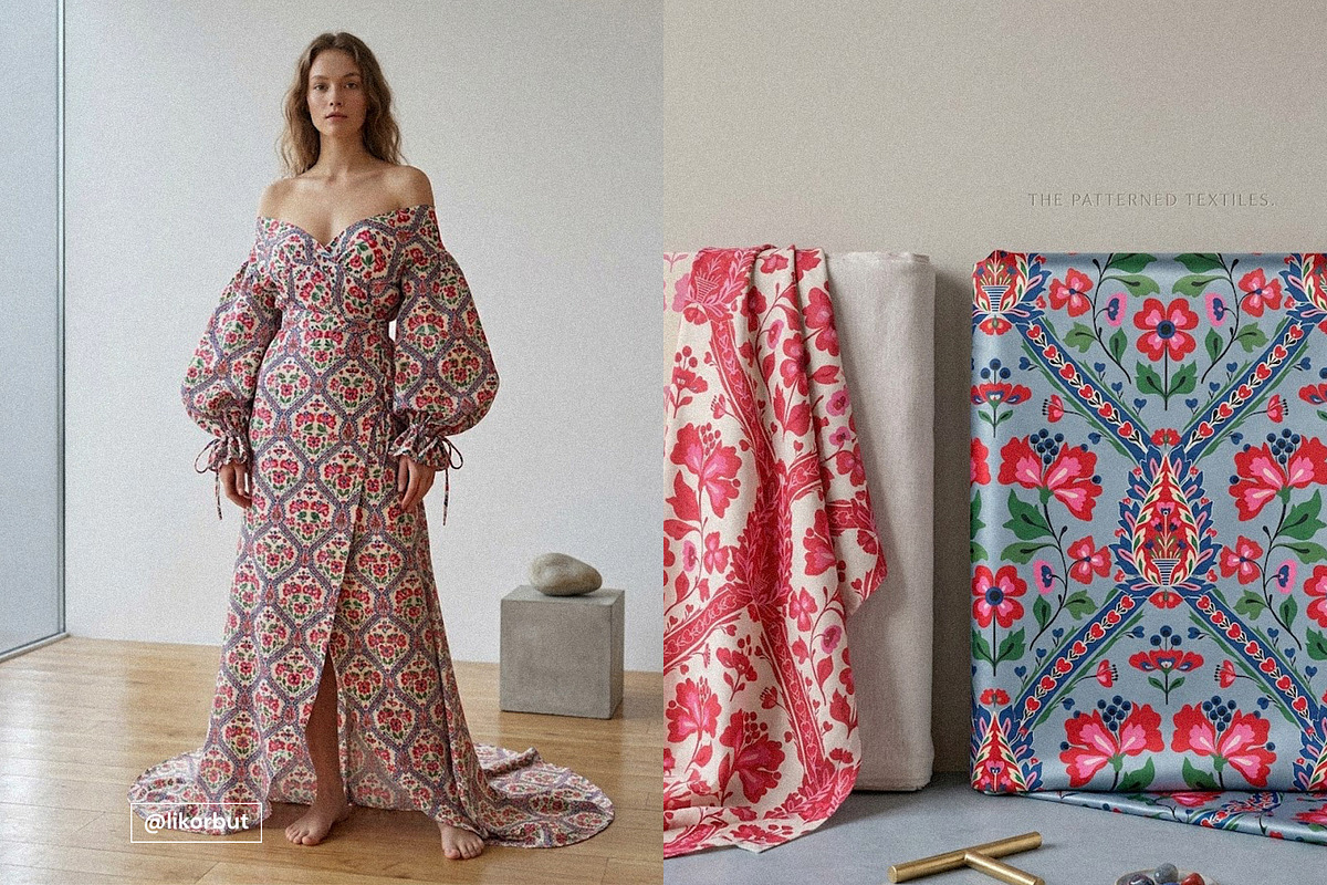 Bazaar Floral Damask Elegant Pattern, a Pattern Graphic by likorbut (Photo 3 of 12)