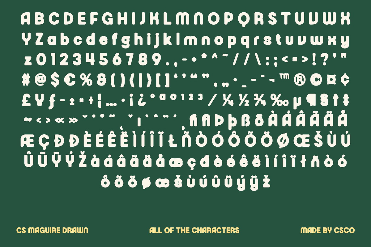 CS Maguire Drawn, a Sans Serif Font by Craft Supply Co. (Photo 8 of 8)