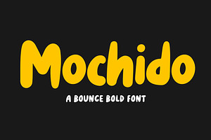 Mochido - Bounce and Bold Font, a Font by Weape Studio
