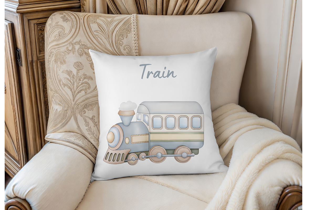 Vintage Blue Train PNG Set, an Illustration by MockupWizard (Photo 4 of 4)