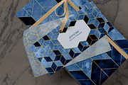 MODERN BLUE SHAPES Watercolor Set, an Object Graphic by Cat In Colour (Thumbnail 3 of 10)
