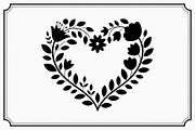 Elegant Black Floral Heart, an Illustration by Amazin_art (Thumbnail 10 of 16)